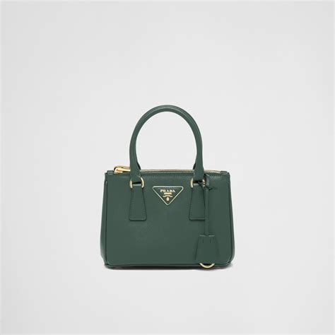 prada galleria bag green|prada galleria saffiano bag.